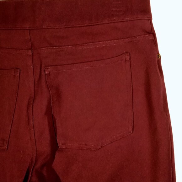 SPANX Pants LGE  Mulberry Plum   Style 20214R  Ponte Ankle  Pull-On  Pockets EUC - Picture 5 of 9